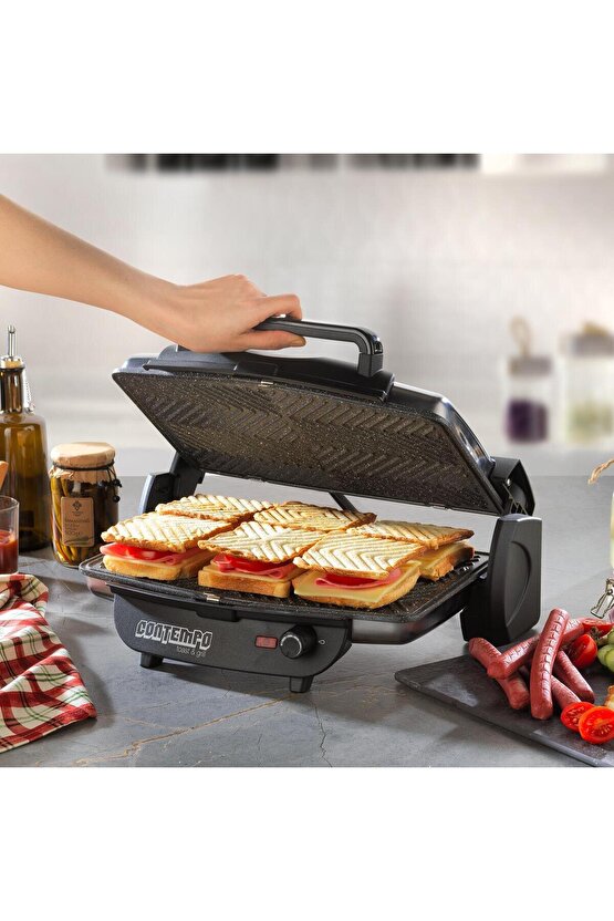 Contempo Tost Makinesi-InoxSiyah