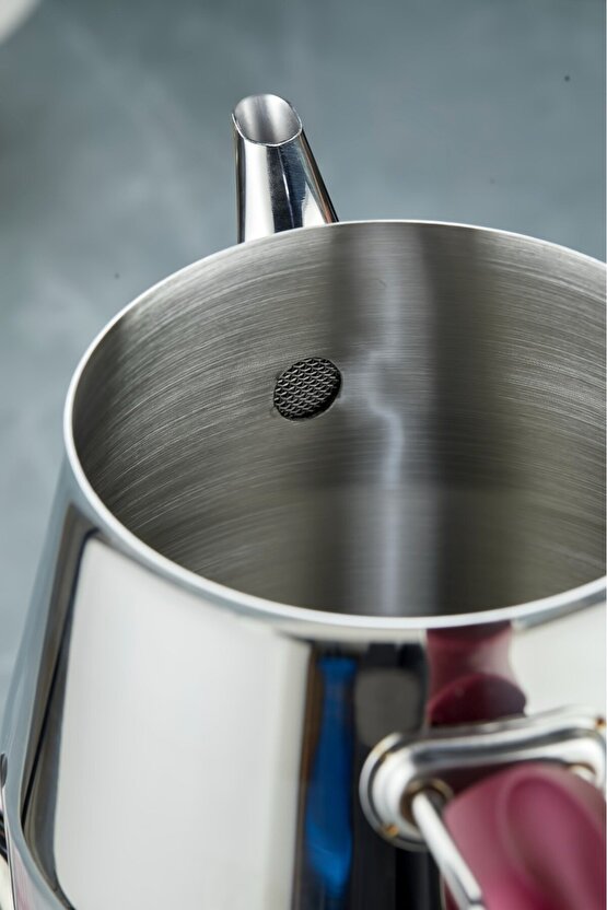 Everest 1810 Paslanmaz Çelik Jumno Boy Çaydanlık 2 L Demlik 3,25 L Alt Hazne