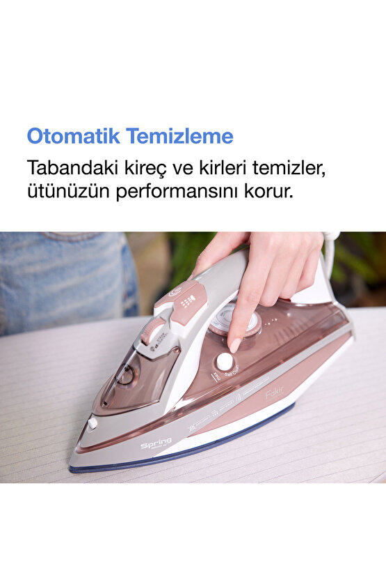 Spring Buharlı Ütü - Gül Kurusu