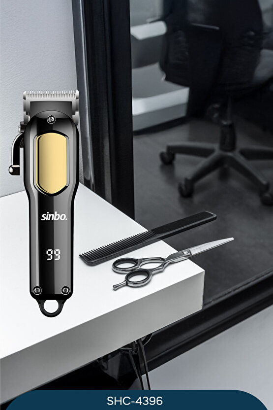Kesim Ayar Mandallı Lcd Ekranlı Type-c Şarjlı Saç Sakal Kesme Makinesi Shc 4396