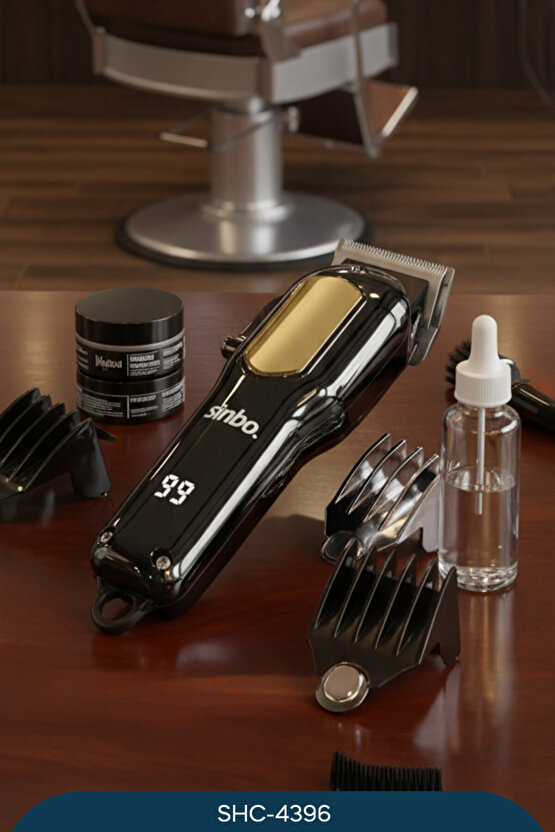 Kesim Ayar Mandallı Lcd Ekranlı Type-c Şarjlı Saç Sakal Kesme Makinesi Shc 4396