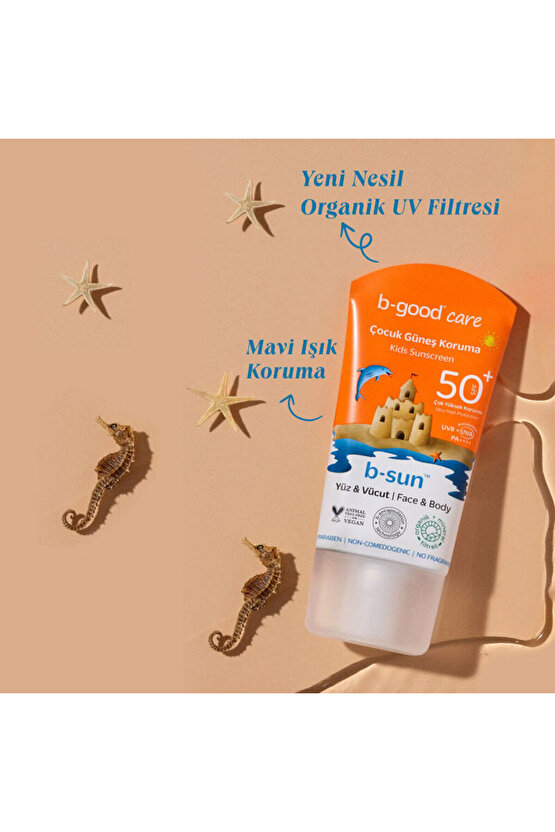 b-good b-sun SPF 50+ Çocuk Yüz ve Vücut Güneş Koruma 150 ml