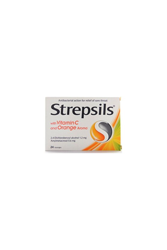 Strepsils Vitamin C Orange 24 Pastil | Portakal Aromalı