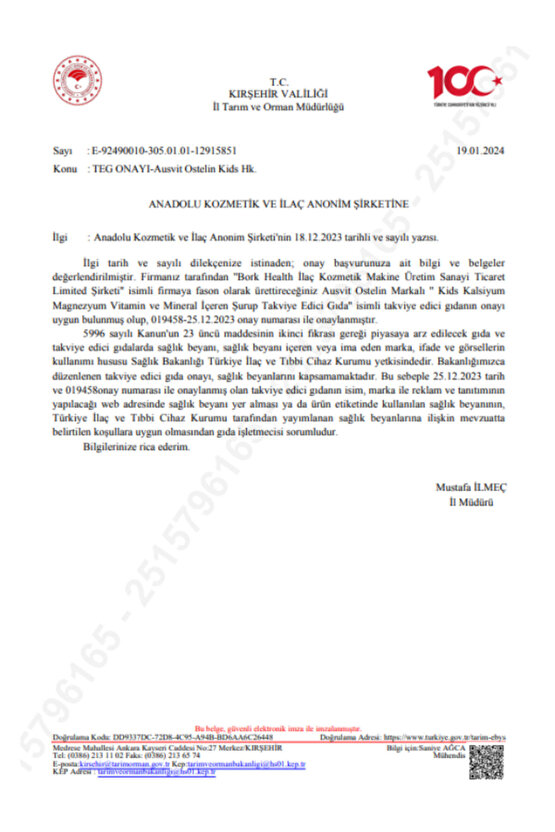 Ostelin Kids Bone and Growth Formula - Büyüme ve Kemik Gelişimi için Takviye Edici Gıda 150ml