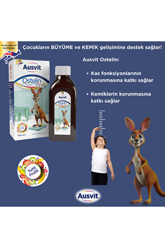 Ostelin Kids Bone and Growth Formula - Büyüme ve Kemik Gelişimi için Takviye Edici Gıda 150ml