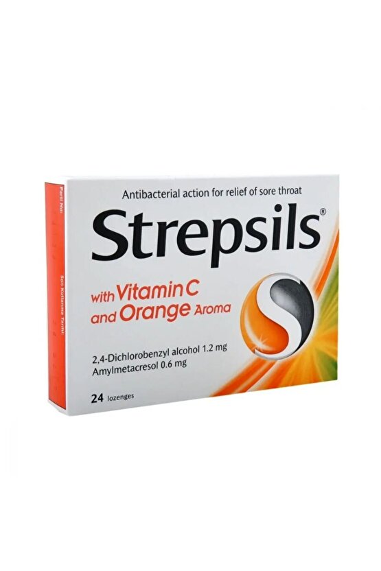 Strepsils Portakal & C Vitamini Aromalı 24 Pastil Strepsils Bal-limon Aromalı 24 Pastil