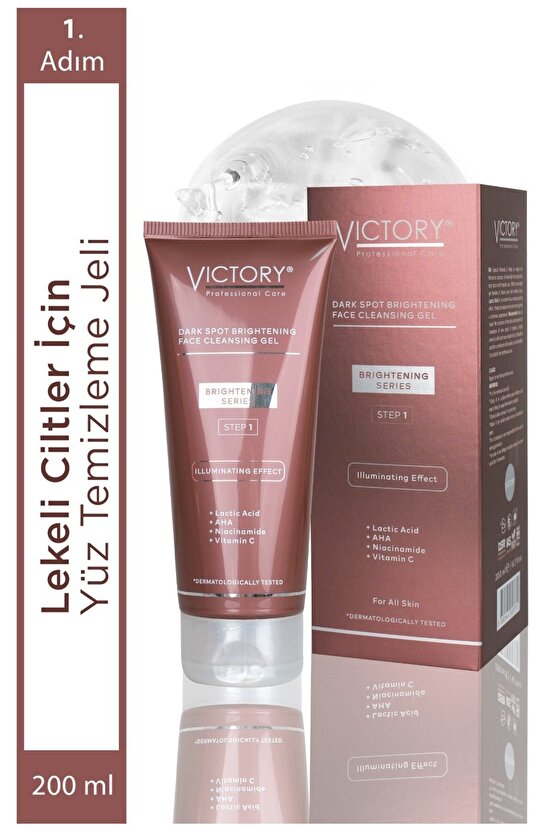 Leke Karşıtı Aydınlatıcı Arındırıcı Yüz Temizleme Jeli 200 ML ( Tüm Cilt Tipleri kullanabilir. )