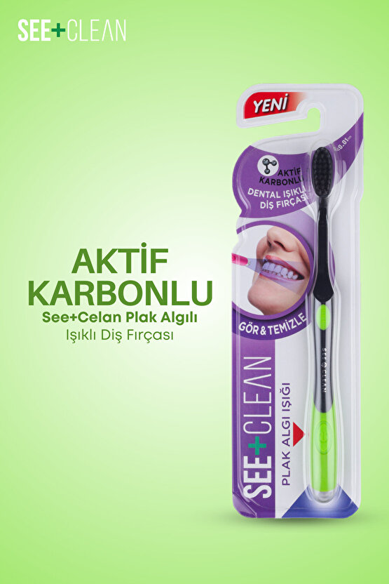 See+clean Plak Algı Işıklı Diş Fırçası Yeşil