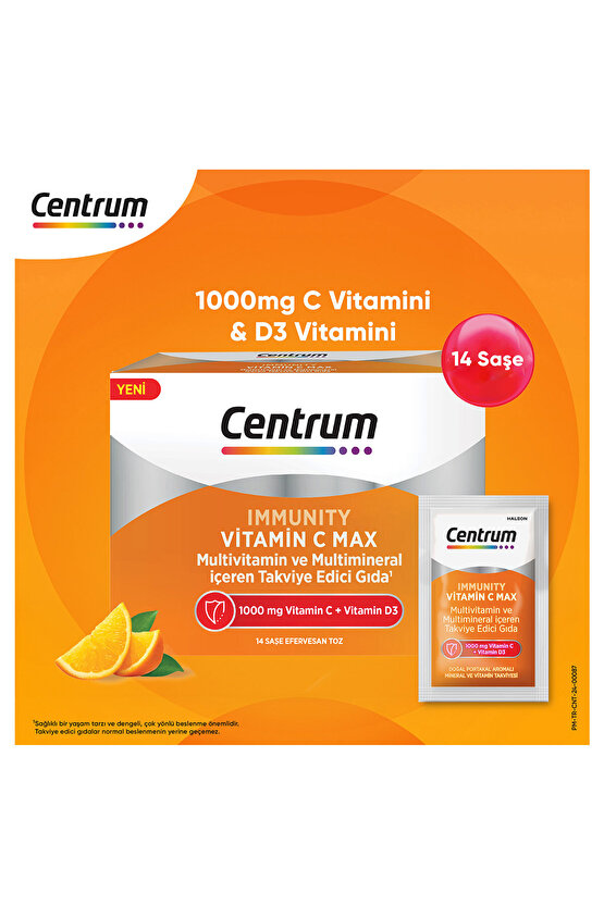 Immunity Vitamin C Max Efervesan Toz 14lü Saşe