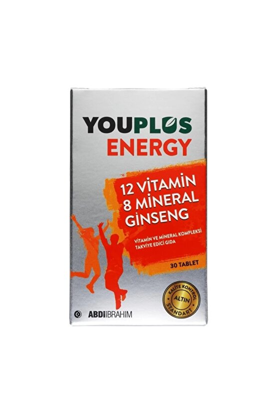 Energy Vitamin Ve Mineral Kompleksi 30 Tablet