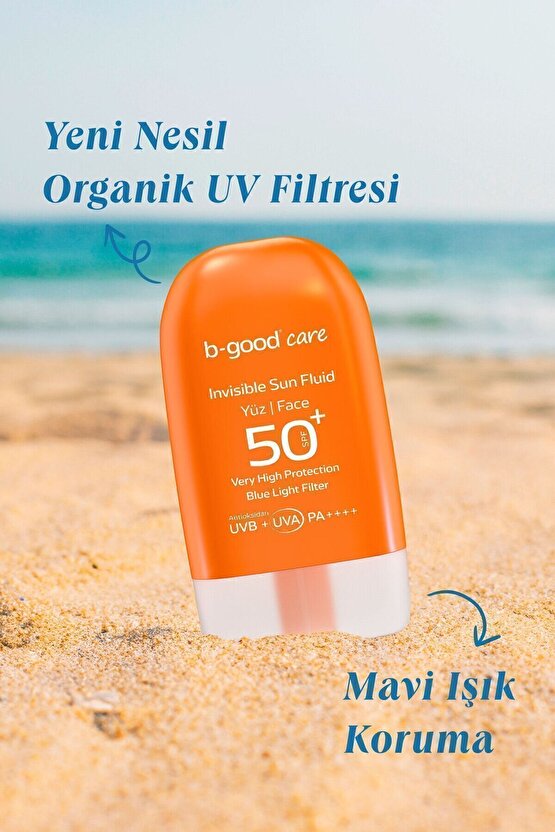 Yetişkin Güneş Sütü SPF 50+ Yüz için 50 ml