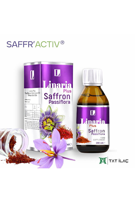 Plus Safran Ekstresi Ve Passiflora Içeren Sıvı Takviye Edici Gıda (200 ML)