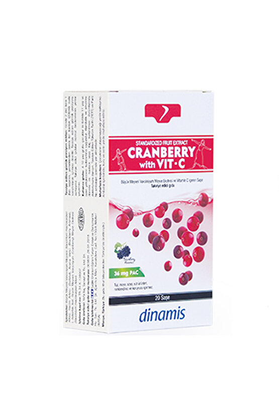Dinamis Cranberry With Vit-c Takviye Edici Gıda 20 Saşe