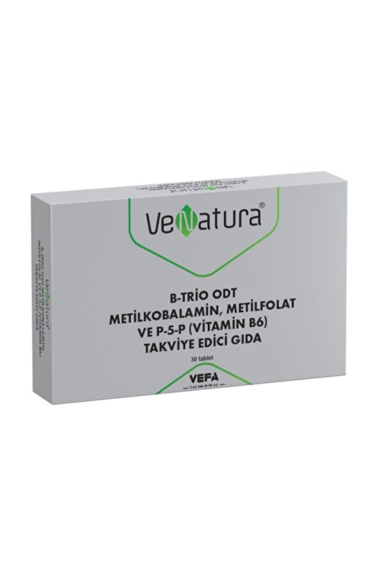 B-trio Odt Metilkobalamin, Metilfolat Ve P-5-p (vitamin B6) Takviye Edici Gıda