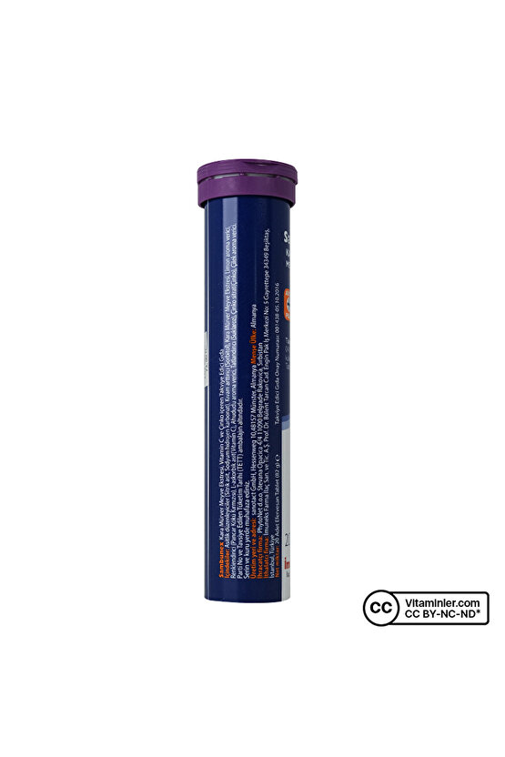 Sambunex Kara Mürver Vitamin C + Çinko 20 Efervesan Tablet