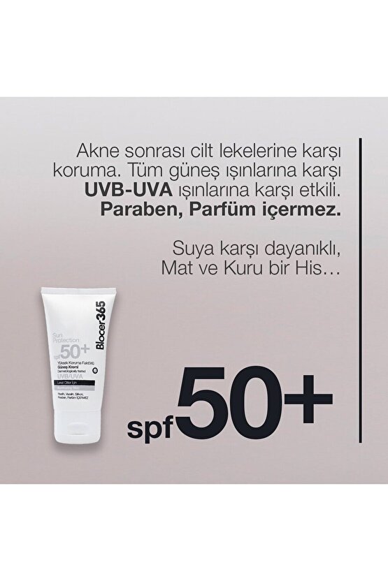 Blocer365 Lekeli Cilt Güneş Kremi SPF50+ 50 ml