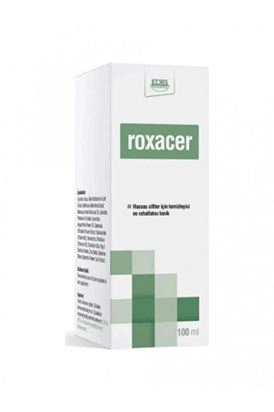 Roxacer Hassas Ciltler İçin Temizleyici ve Rahatlatıcı Tonik 100 ml
