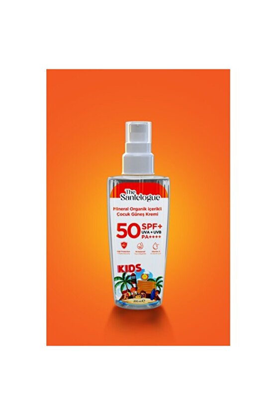 Organik Güneş Kremi Kids Spf50+ 200 Ml