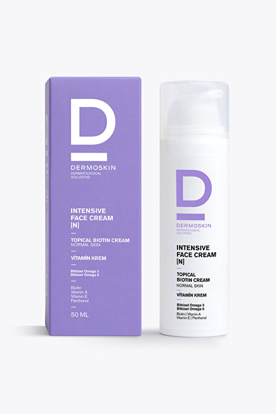 Intensive Face Topicalbiotin Cream(N) | Normal Ciltler İçin Nemlendirici Yoğun Bakım Kremi | 50 ml