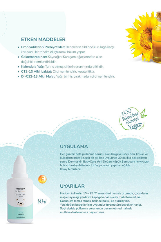 Bebek Saç Derisi Konak Losyonu 50 ml