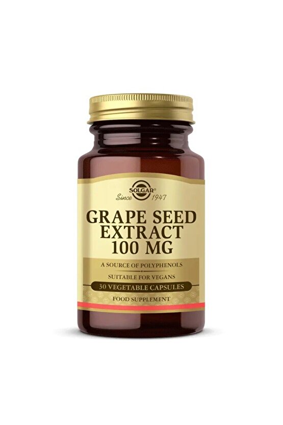 Grape Seed Extract 100 mg 30 Kapsül