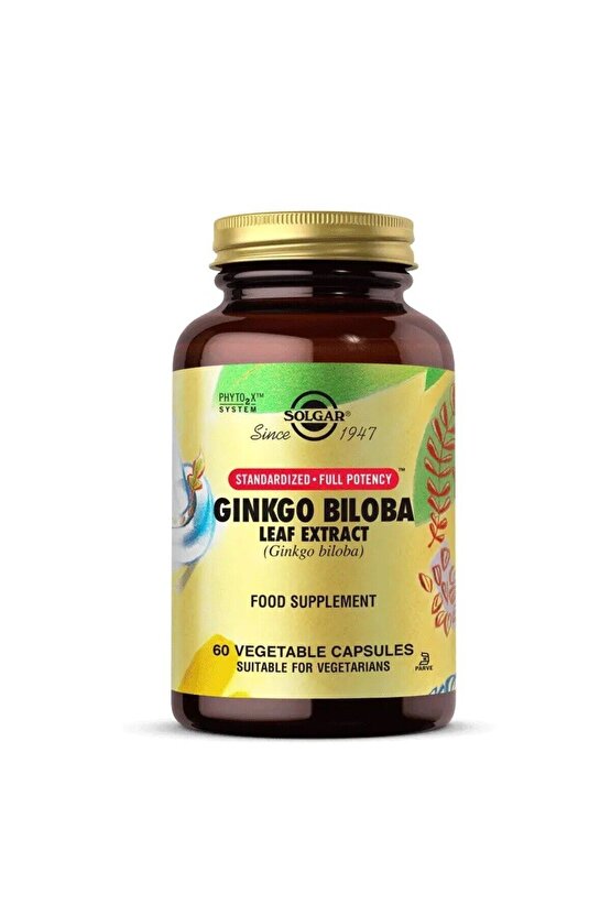 Ginkgo Biloba Leaf Extract 60 Vegetable Kapsül