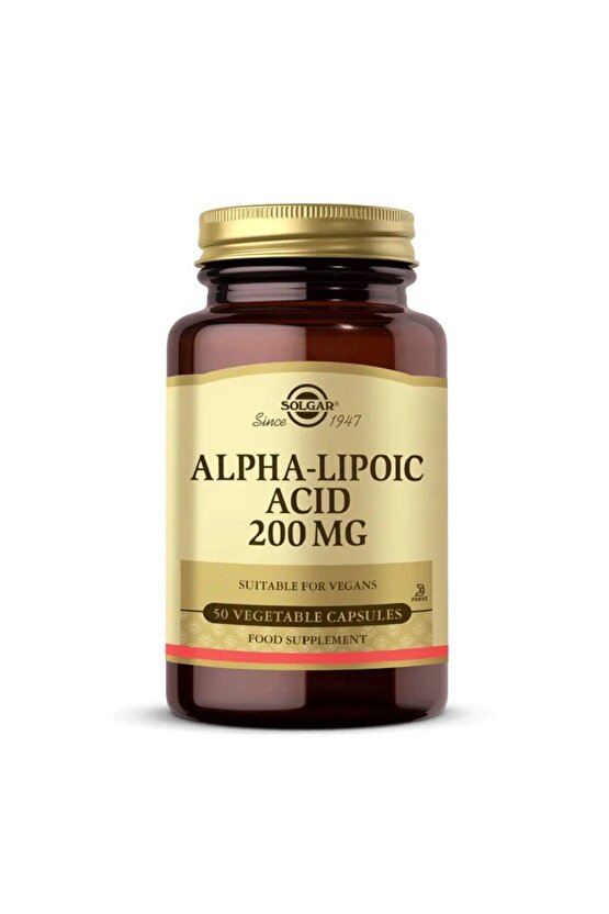 Alpha Lipoic Acid 200mg 50 Kapsül