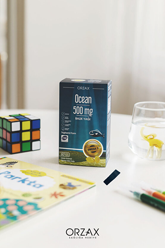 Orzax 500mg Saf Balık Yağı Limon Aromalı Blister 60 Kapsül