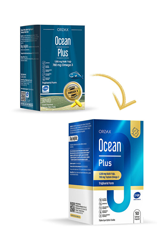 Plus Omega 3 Balık Yağı 1200 MG 50 Kapsül
