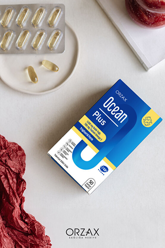 Plus Omega 3 Balık Yağı 1200 MG 50 Kapsül
