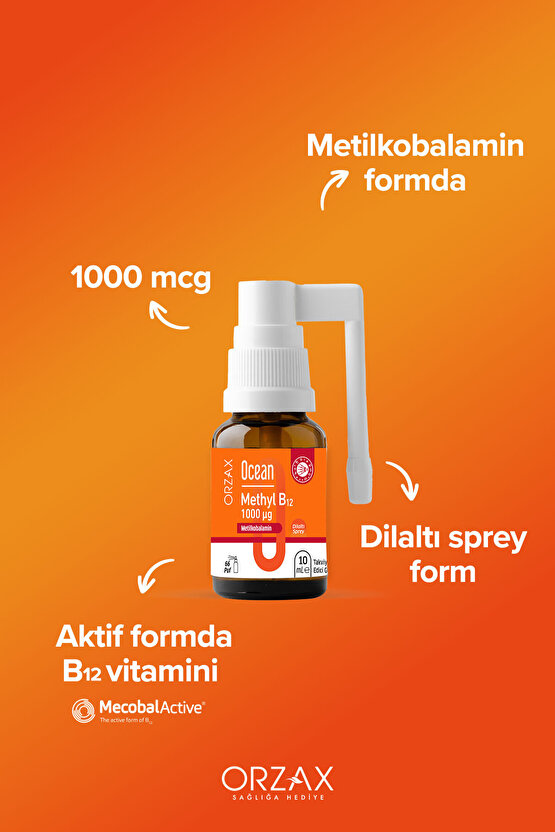 Methyl B12 Dilaltı Sprey 10 ml