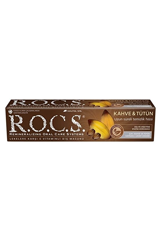 R.O.C.S. Kahve ve Tütün Lekelerine Karşı Diş Macunu 60ml