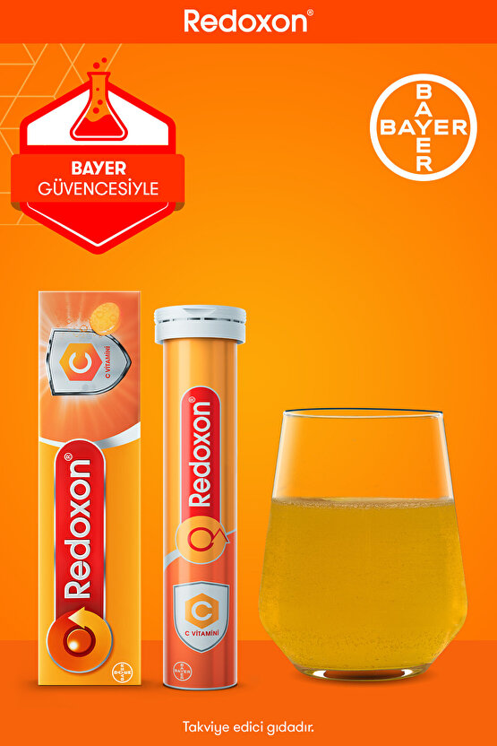 C Vitamini 15 Efervesan Tablet I 1000 Mg C Vitamini Içeren Gıda Takviyesi