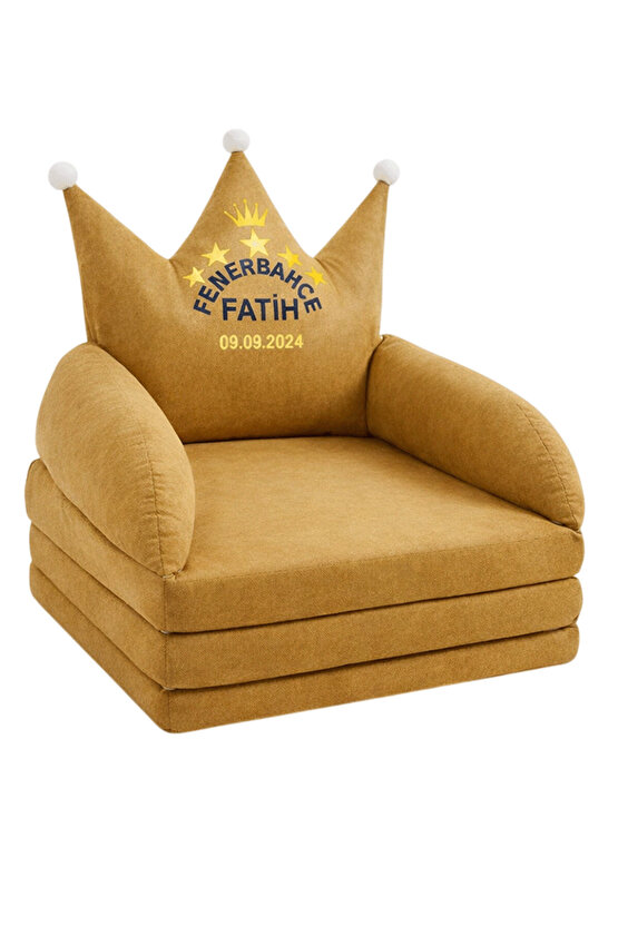 Takımını Sevdir Kişiye Özel İsimli Futbol Temalı Katlanabilir Bebek Çocuk Koltuğu