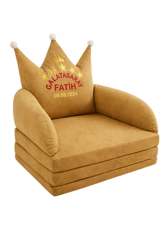 Takımını Sevdir Kişiye Özel İsimli Futbol Temalı Katlanabilir Bebek Çocuk Koltuğu