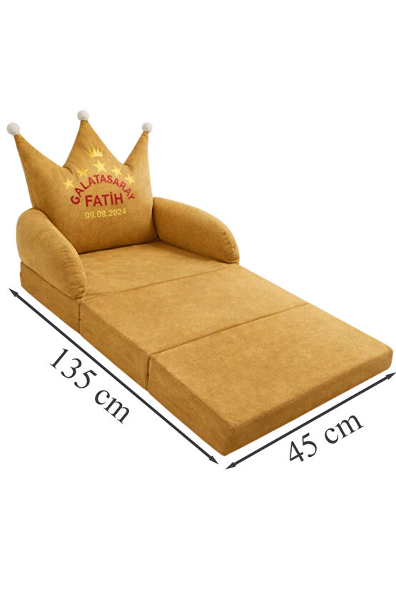 Takımını Sevdir Kişiye Özel İsimli Futbol Temalı Katlanabilir Bebek Çocuk Koltuğu