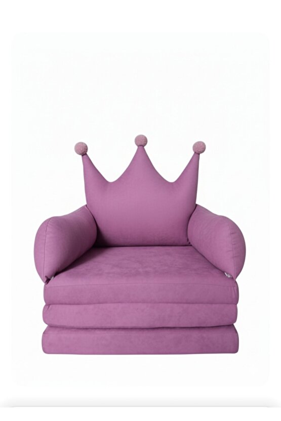 Pembe oyun halısı katlanabilir koltuk yatak