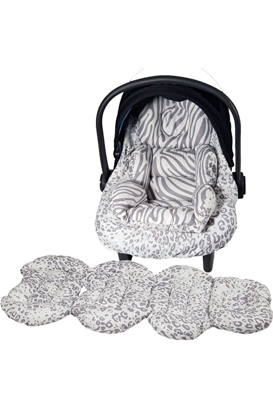 Babynest Puset Içi Set Araba Minderi Emzirme Örtüsü Ve Minderi Beşik Içi Nevresim Takımı 15 Li Set