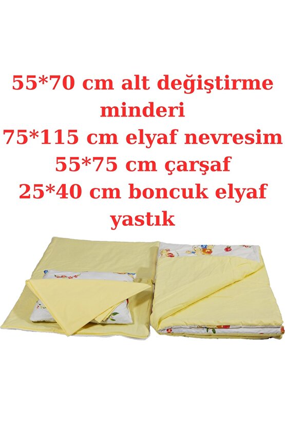 Babynest Puset Içi Set Araba Minderi Emzirme Örtüsü Ve Minderi Beşik Içi Nevresim Takımı 15 Li Set