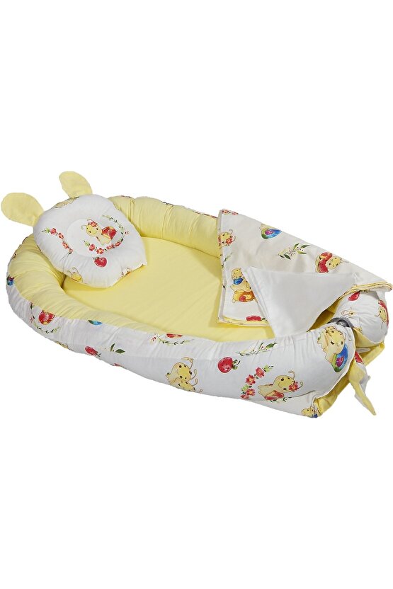 Babynest Puset Içi Set Araba Minderi Emzirme Örtüsü Ve Minderi Beşik Içi Nevresim Takımı 15 Li Set