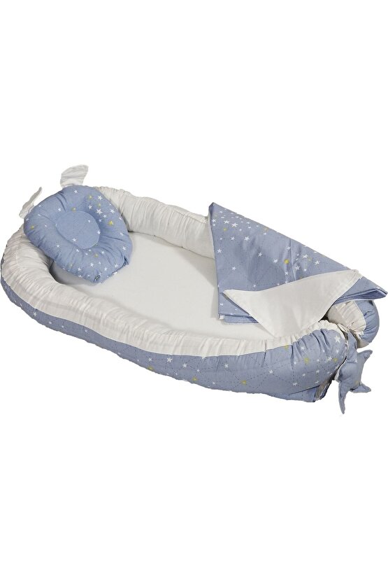 Babynest Puset Içi Set Araba Minderi Emzirme Örtüsü Ve Minderi Beşik Içi Nevresim Takımı 15 Li Set