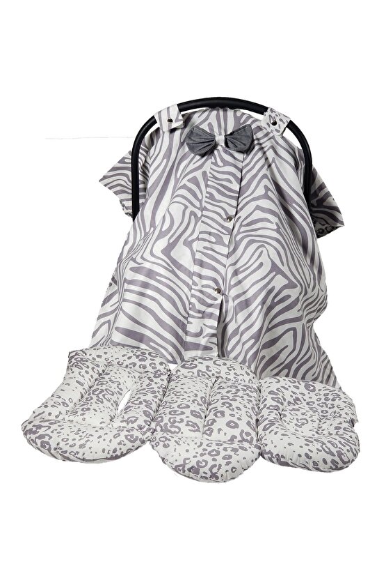 Puset Örtüsü, Puset Çarşafı, Ortopedik Puset Minderi 3 Lü Set BRİMİ COLLECTİON