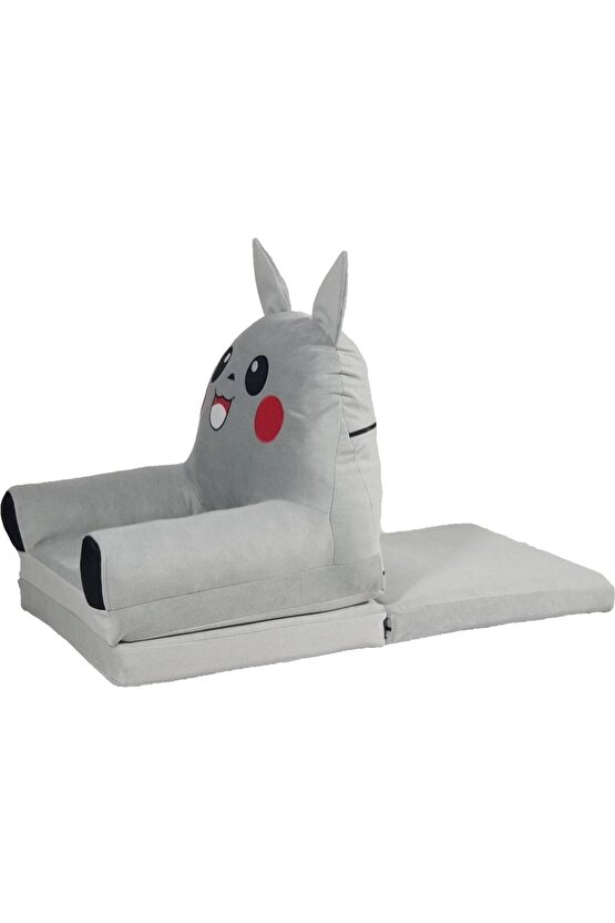 Katlanabilir Bebek-çocuk Koltuğu Taytüyü Portatif Yatak Puf Pembe-gri-sarı