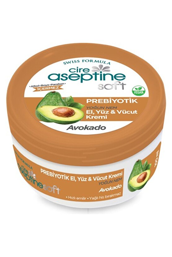 Soft Avokado Prebiyotik Nemlendirici Bakım Kremi 100 ml