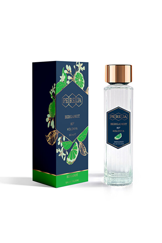 Perja Bergamot Kolonyası 250 ml Cam Şişe -Lüks& Kalıcı Kokusuyla