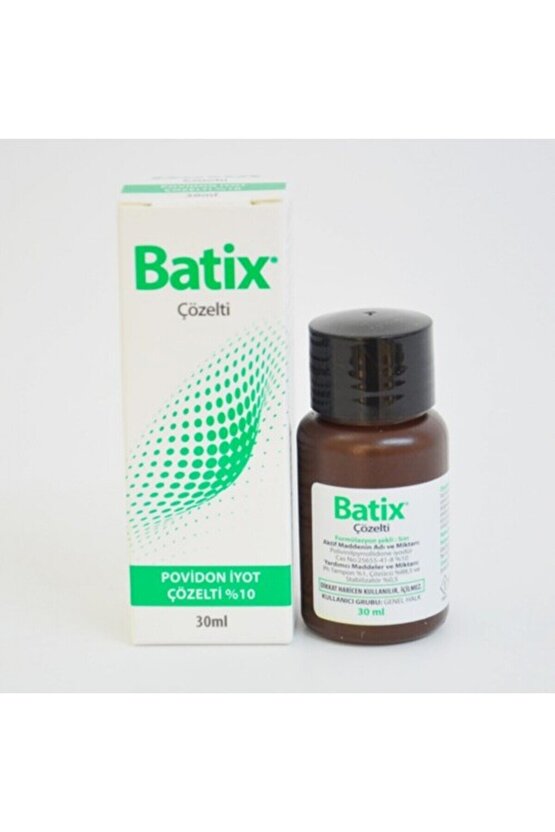 Batıx Povıdon Iyot %10 Cozeltı 30Ml