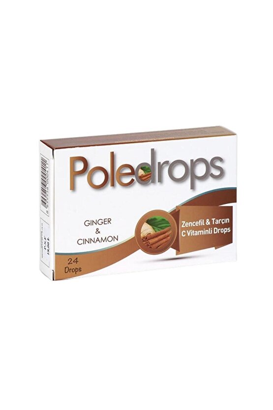 Poledrops Pastil Zencefil & Tarçın C Vitaminli 24 Lü