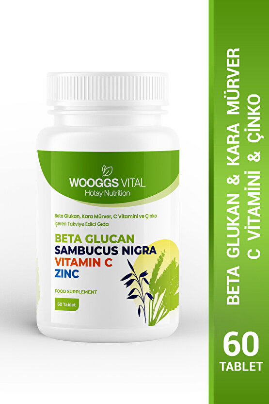 Beta Glukan Kara Mürver C Vitamini Ve Çinko 60 Tablet