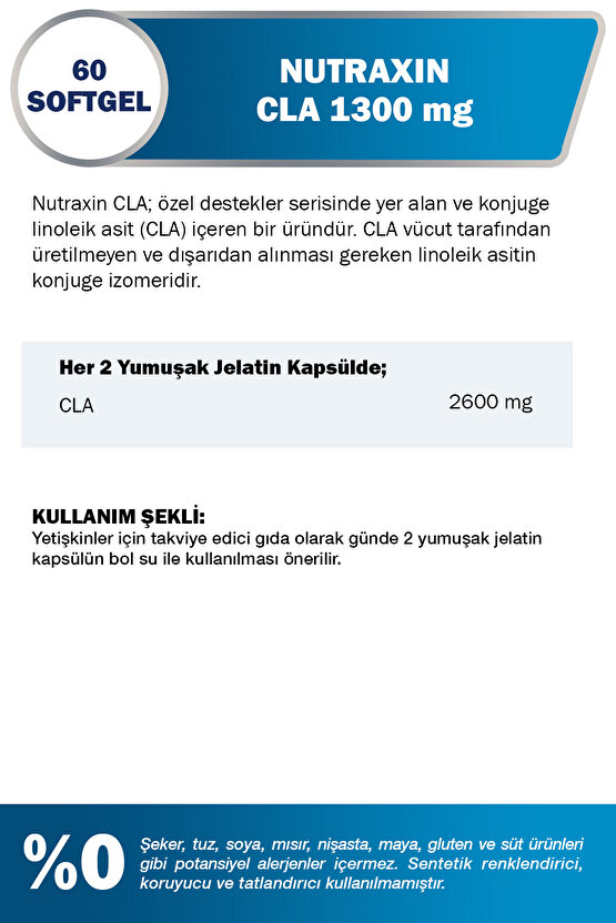 Tonalin Cla 1300 Mg 60 Soft Jel - Aspir Yağı