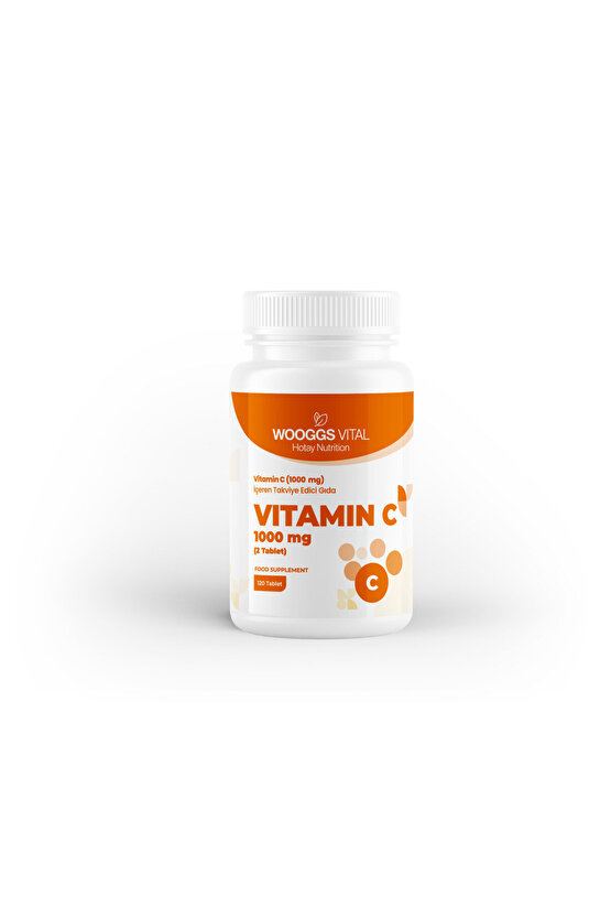 Vitamin C (2Tablet 1000 MG) Içeren Takviye Edici Gıda 120 Tablet